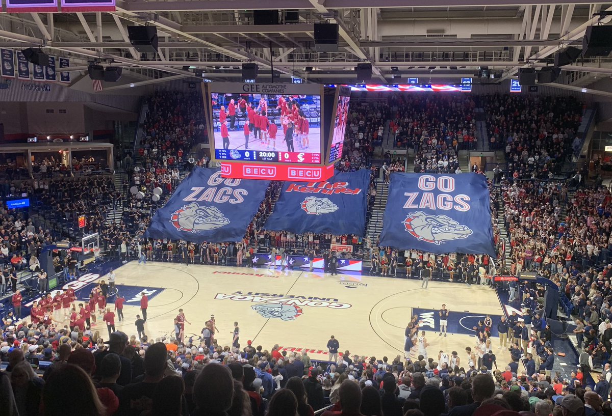 Last home game of the year - Go Zags!