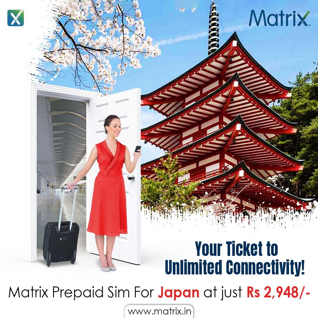 MatrixCellular_'s tweet image. Stay Connected Across Japan with Matrix International Sim, your Ultimate Travel Companion.
.
.
.
For more details call +91 9811188888 or visit our website: matrix.in
.
.
.
#matrixcellular #matrixcellularforindia #internetplan #internationalsimcard #traveljapan