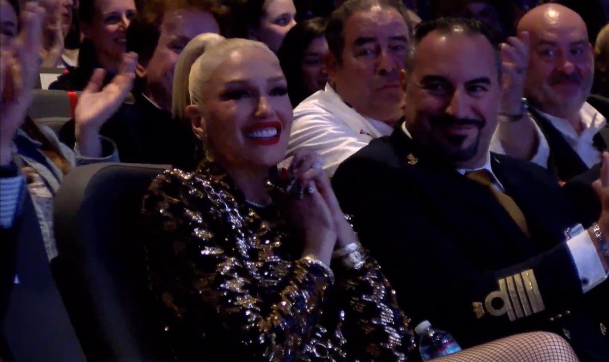 Chef Emeril and the Captain are starstruck 

@gwenstefani honored as the Godmother of #CarnivalJubilee. Former godmothers include the great Judy Dench