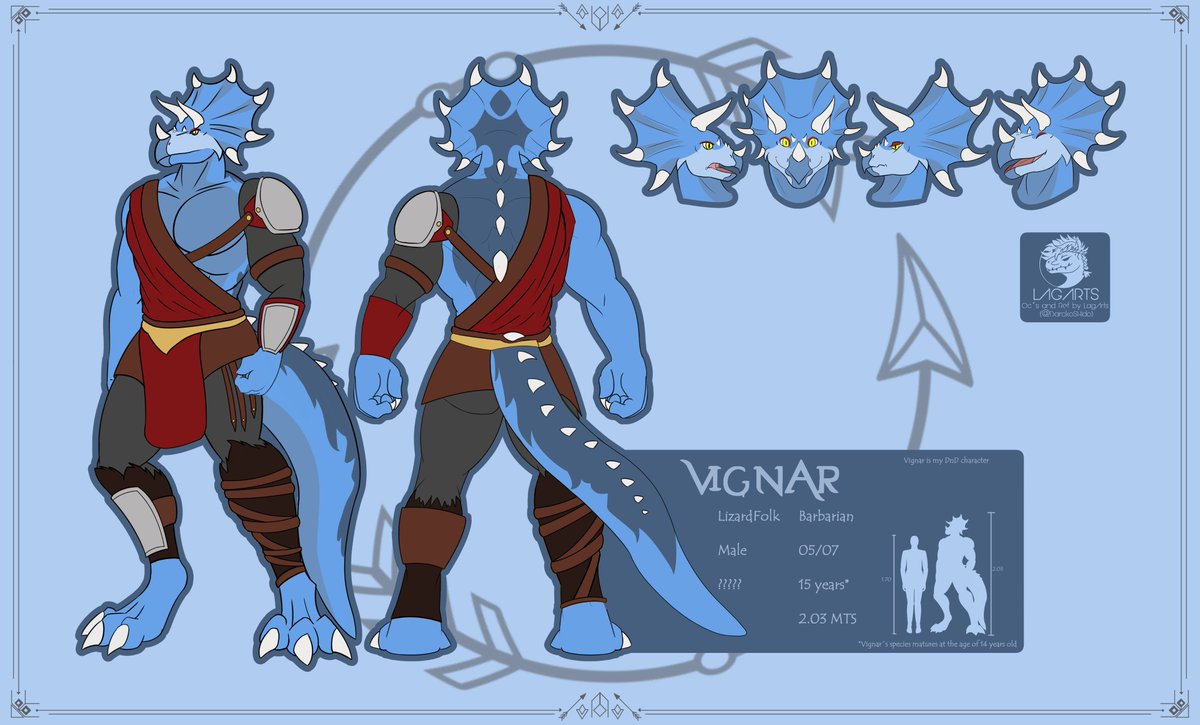 Lagarts_OwO's tweet photo. I am back! university has been eating up a lot of my time💀💀, but i hope to be able to make more regular drawings and commissions! For my first post returning i presesnt to you my beautiful D&D character; Vignar! the barbarian lizardfolk
#DnDcharacter #lizardboy https://t.co/4esgGVq7tt