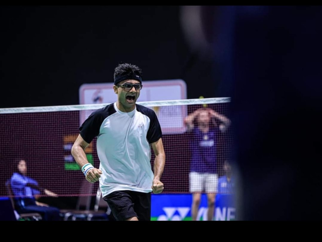 Gold it is 🥇 Happy and proud to be *World Champion*. Won Finals in *BWF World Championships, 2024* being held at Pattaya, Thailand by defeating Fredy Setiawan of Indonesia in Finals. Thanks for your wishes and blessings Jai hind 🙏