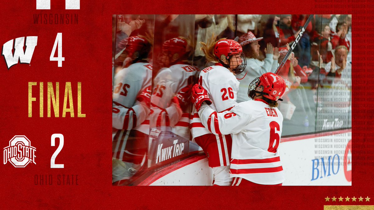 FINAL IN MADISON

No. 2 #Badgers 4
No. 1 Buckeyes 2