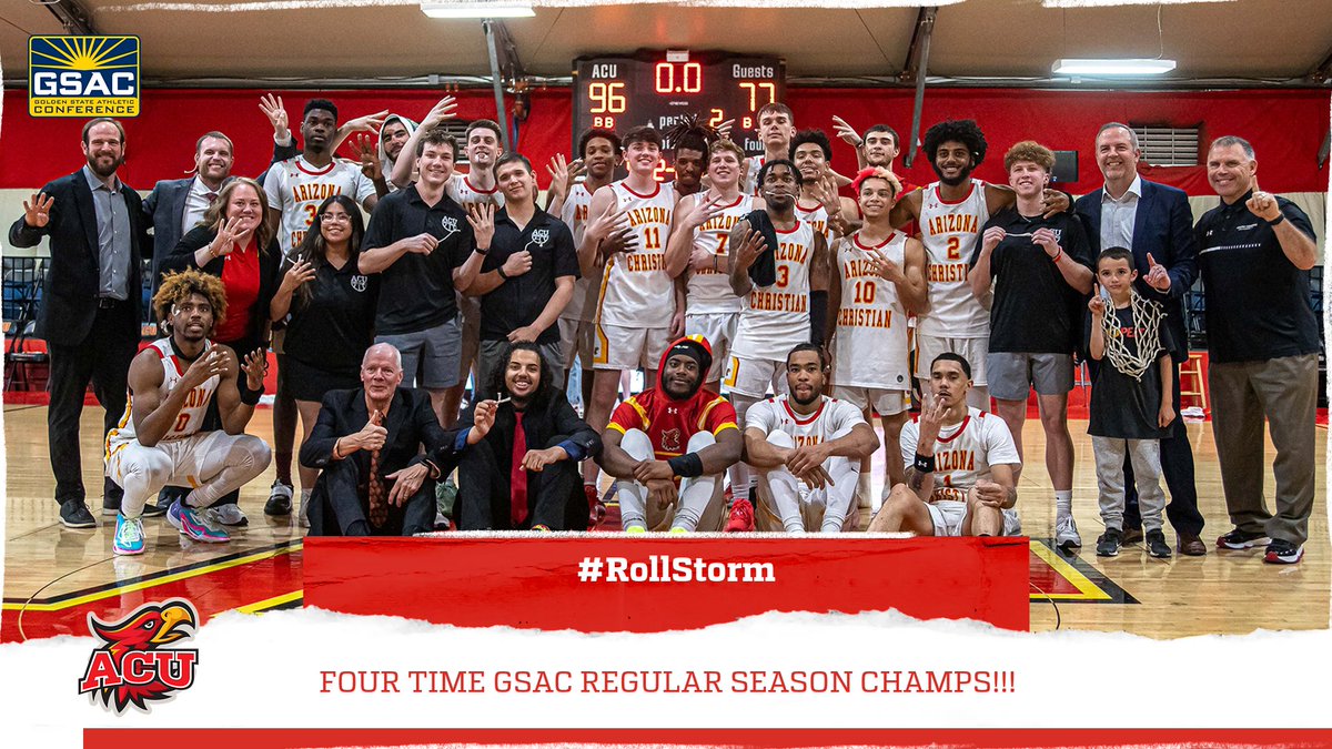 <a href="/ACUHoops/">ACU HOOPS</a> Four Time GSAC Regular Season Champs!!

acufirestorm.com/news/2024/2/24…