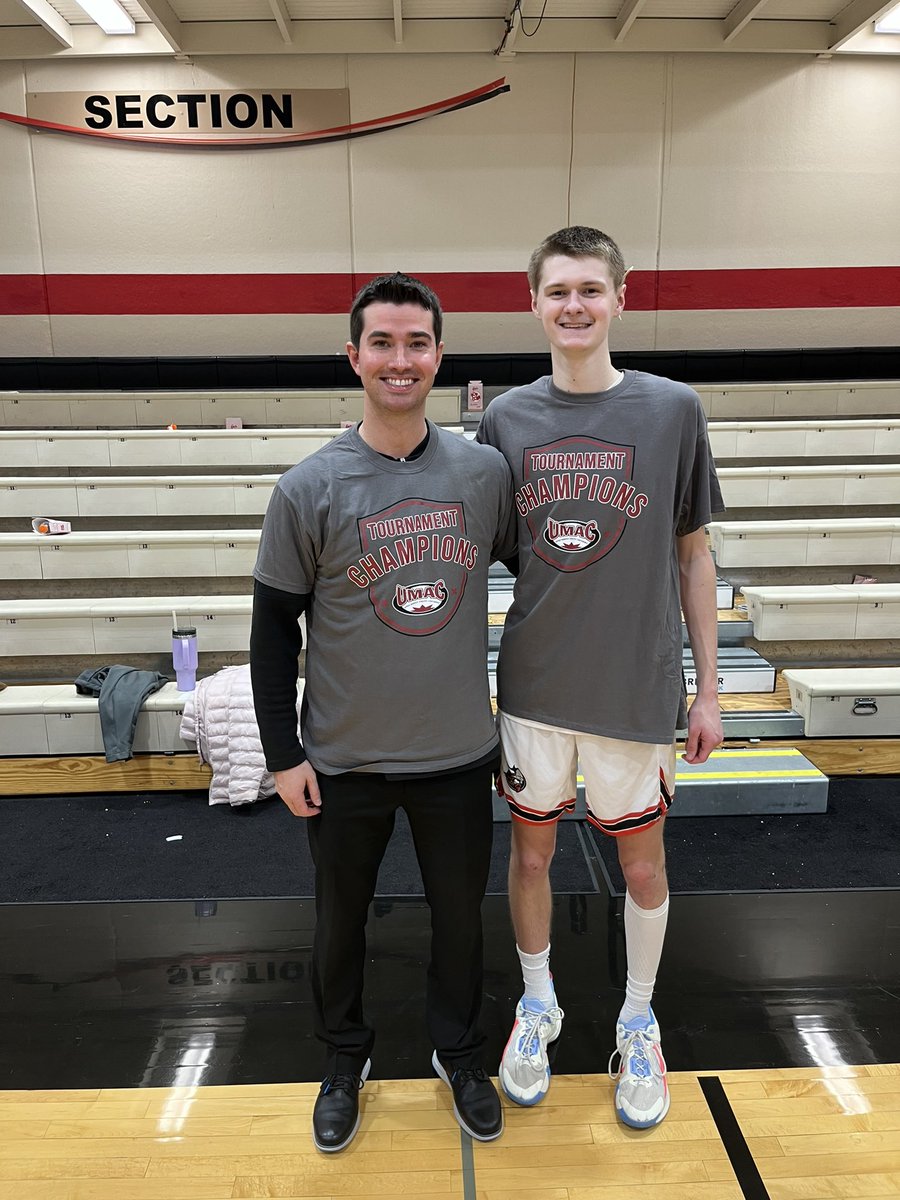 Congratulations to two former SEBB players <a href="/CoachPolesky3/">Brandon Polesky</a> (2014) and <a href="/Kegan__H/">Kegan Heiderscheidt</a> (2021) who punched tickets (as coach &amp; player) to their second straight NCAA basketball tournament with <a href="/BLC_MensHoops/">Vikings Men's Basketball</a>! 💪🏼🏀 Tournament play begins next weekend!