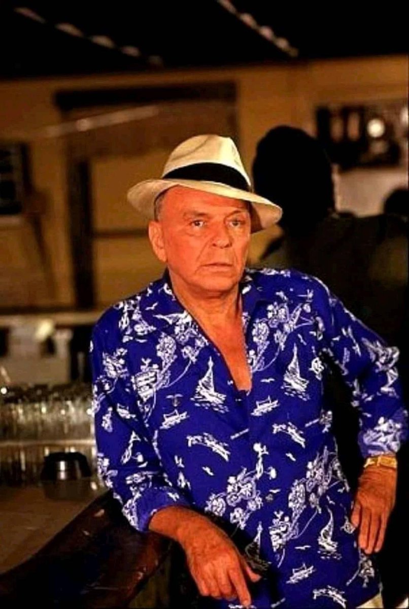 Either Frank Sinatra eventually turned into me or I’m gradually turning into Frank Sinatra #franksinatra #alohashirt