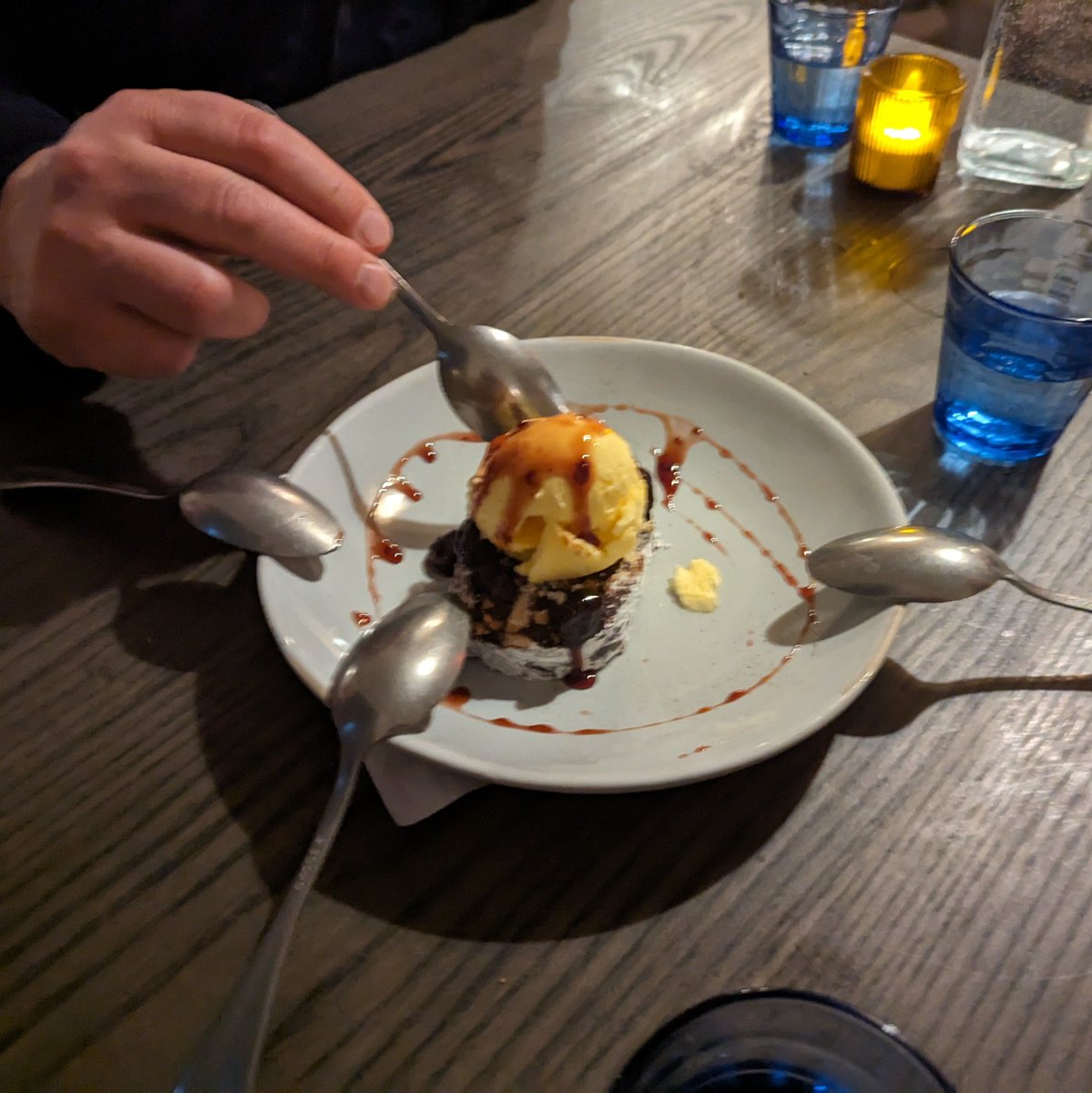 drank Greek brandy and ate some delicious food at the new Milwaukee location of Avli!