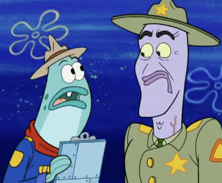 flurryfrenzy's tweet photo. there was something so fascinatingly Off about spongebob minor character designs during the mid seasons, i really cant put my finger on it https://t.co/sctVpIwavV