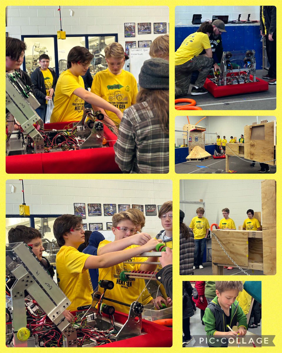 Always love to watch our boy do his thing in the robotics lab! Vaughn is growing and learning all he can on the Next Gen Tractor Technician team at MHS! 💛🚜💚 FRC Team 8424 Tractor Technicians Next Gen FRC 3655 Tractor Technicians #robotics #masonbulldogpride #frcrobotics