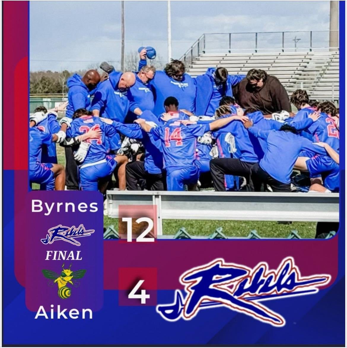 JFBHSRebels's tweet image. Congratulations to @ByrnesLacrosse  for their win today!! 🥍 #WeAreD5