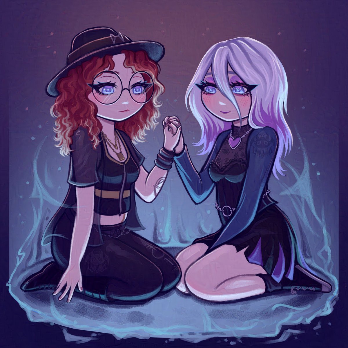 lyncubus's tweet photo. just some besties doing a ritual #DeadbyDaylight https://t.co/XPmXpRonww