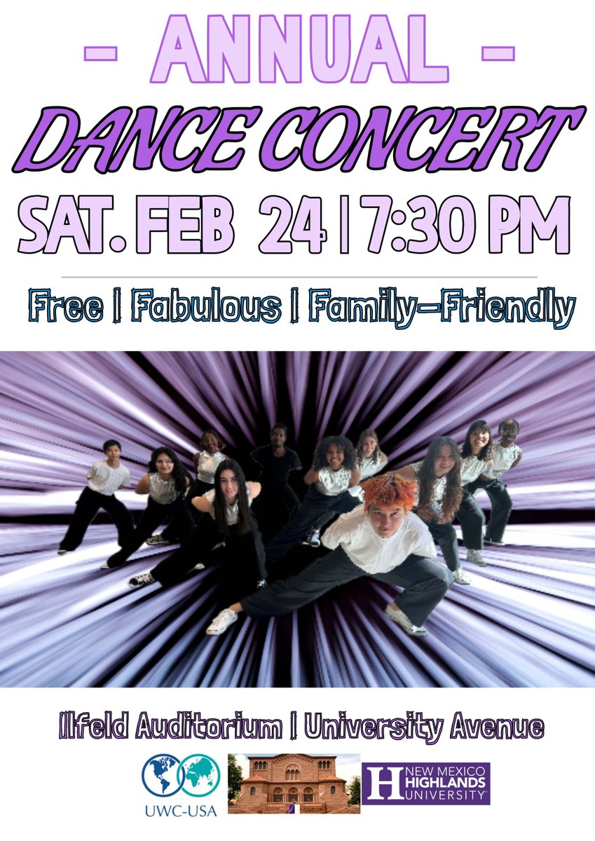 Starting soon! This event is free and open to the public. Anyone interested in dance or learning more about our amazing students is welcome to attend. If you can't make it, go on over to our Facebook page to stream it live this evening!