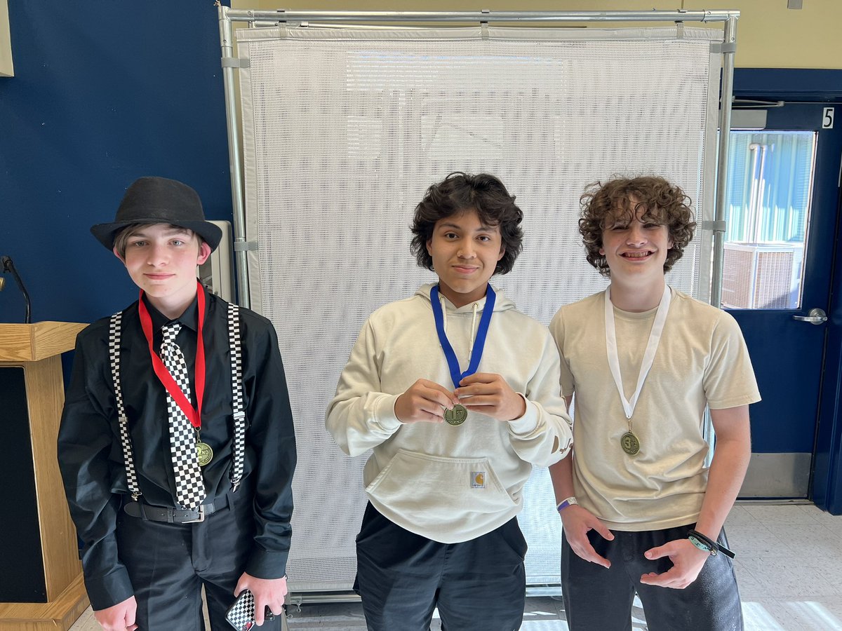 So proud of these guys! They swept the 8th grade district UIL Chess Puzzle event finishing 1st, 2nd, and 3rd! <a href="/Principal_MVMS/">Angela Looney</a>