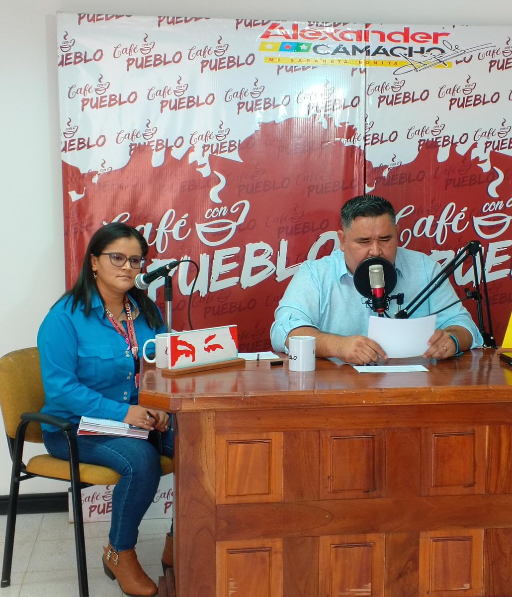 #Hoy🇻🇪🗣️Autoridad única de salud, Dra. Angela Torres, participó en el programa radial «Café con Pueblo» transmitido por Ribera Stereo 104.1 f.m. Durante esta emisión se abordó el tema de las misiones y grandes misiones que promueve el Pdte. <a href="/NicolasMaduro/">Nicolás Maduro</a> y Min.<a href="/MagaGutierrezV/">Magaly Gutiérrez Viña</a>.