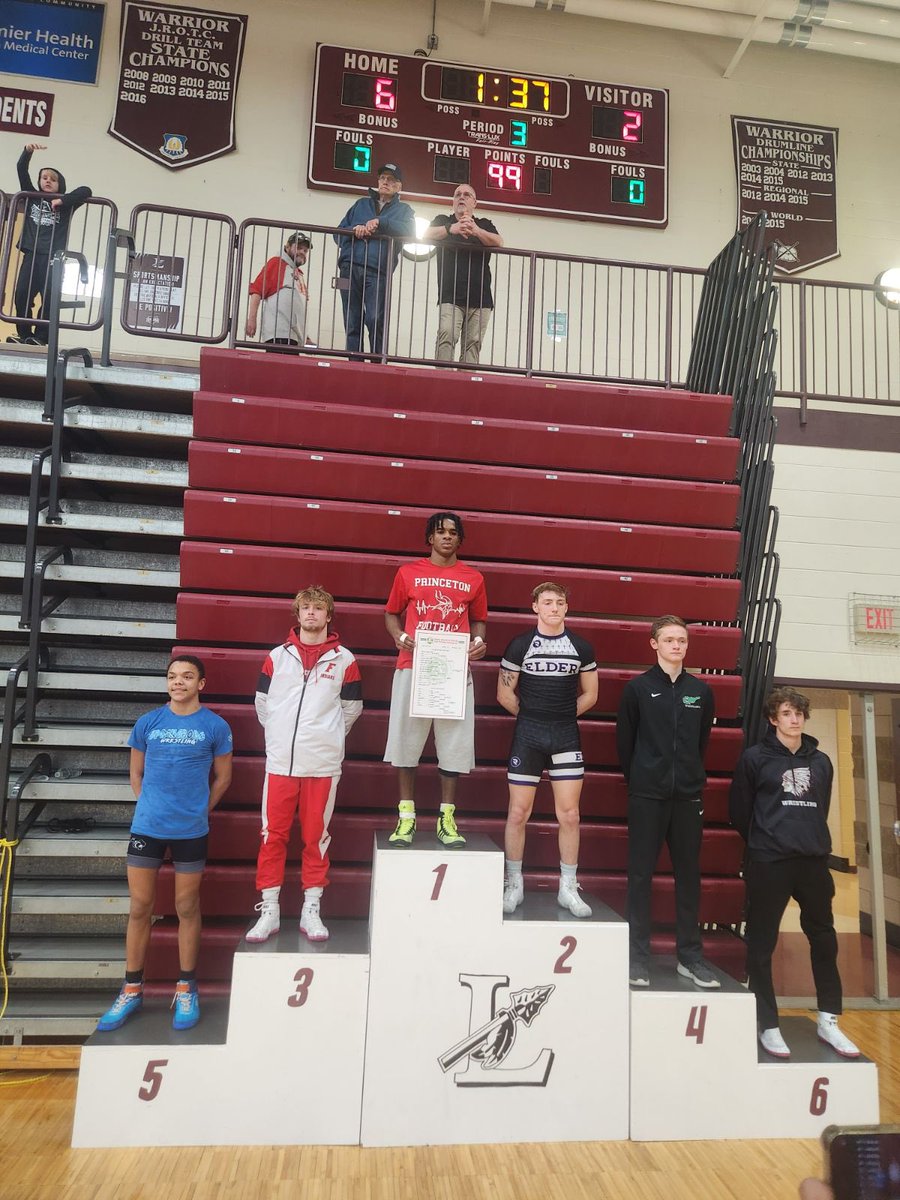 Sectional results Braeden 138lb 3rd place District qualifier