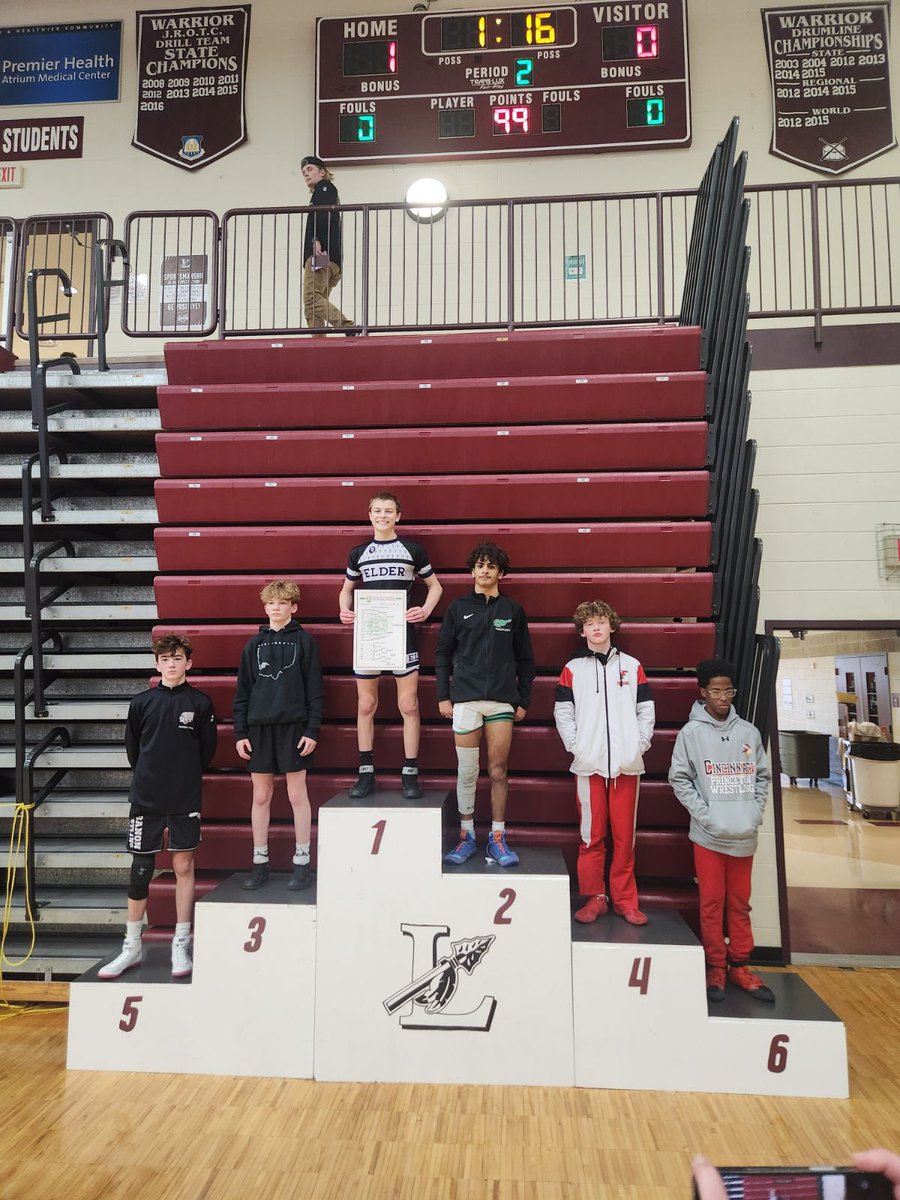 Sectional results Kobe 106lb 4th place District qualifier