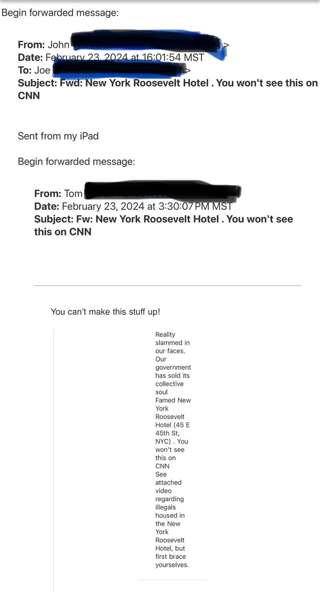 PSA: This is not the format fact-based information comes in…