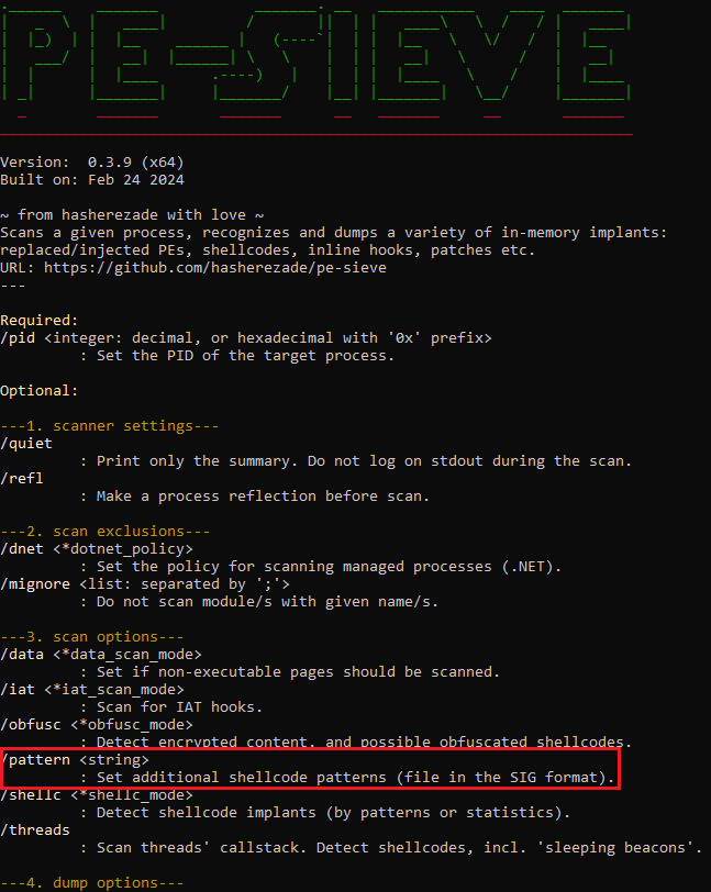 New #PEsieve/#HollowsHunter (v0.3.9): github.com/hasherezade/pe… &amp; github.com/hasherezade/ho… - now you can search for your own signatures in memory. Details: github.com/hasherezade/pe….  Check it out!