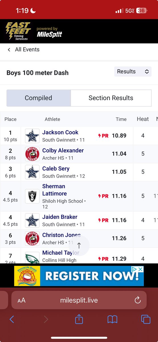 Jaiden Braker (6’4 220) (@jaidenbraker_11) on Twitter photo 11.1 second meet 10.9 PENDING…
<a href="/BCWright52/">Coach Wright M.Ed</a> <a href="/NEGARecruits/">Northeast Georgia Recruits</a> <a href="/RecruitGeorgia/">Recruit Georgia</a> <a href="/SpencerD_BCFB/">Spencer Dickow</a> <a href="/CoachQWatkins/">Quincy Watkins🏁</a> <a href="/Coach_KPope/">Kyle Pope</a> 11.1 second meet 10.9 PENDING…
<a href="/BCWright52/">Coach Wright M.Ed</a> <a href="/NEGARecruits/">Northeast Georgia Recruits</a> <a href="/RecruitGeorgia/">Recruit Georgia</a> <a href="/SpencerD_BCFB/">Spencer Dickow</a> <a href="/CoachQWatkins/">Quincy Watkins🏁</a> <a href="/Coach_KPope/">Kyle Pope</a>
