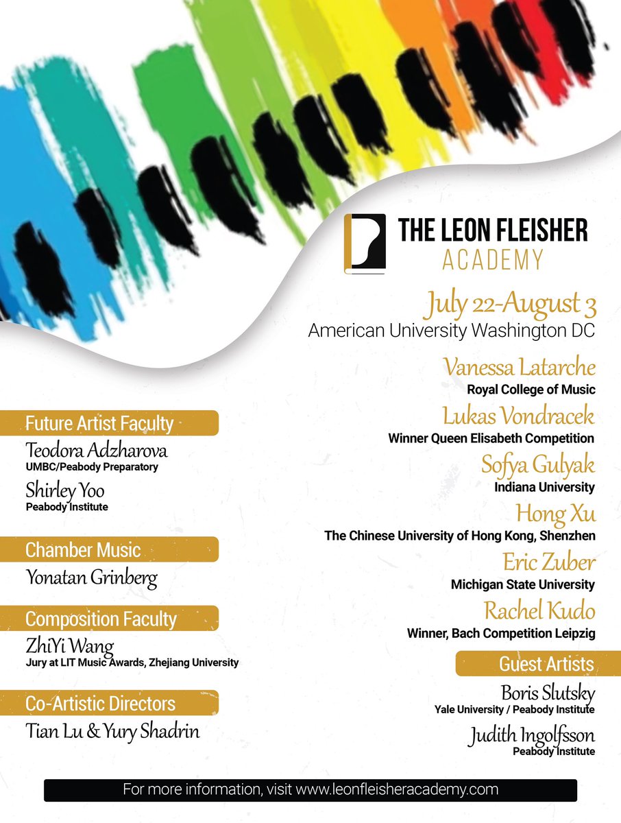 Dive into the season of musical exploration and boundless learning with the 2024 Leon Fleisher Academy! We're thrilled to announce our 2024 edition, filled with innovative learning opportunities, thrilling outdoor activities in Washington DC, and unforgettable new friendships.