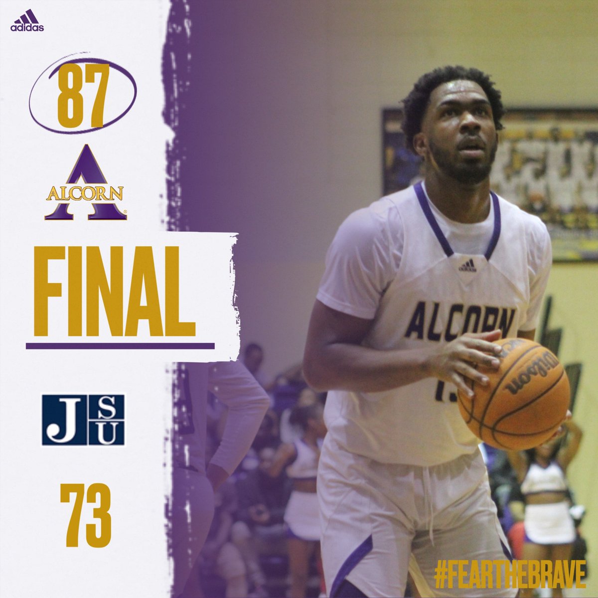Final Score from Lorman... Braves Win!!!

#FearTheBrave #SWACMBB