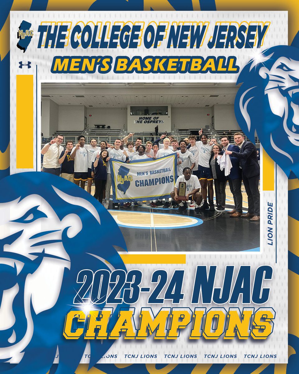 NJAC CHAMPIONS 2023-24 💙💛 

#tcnjmbb