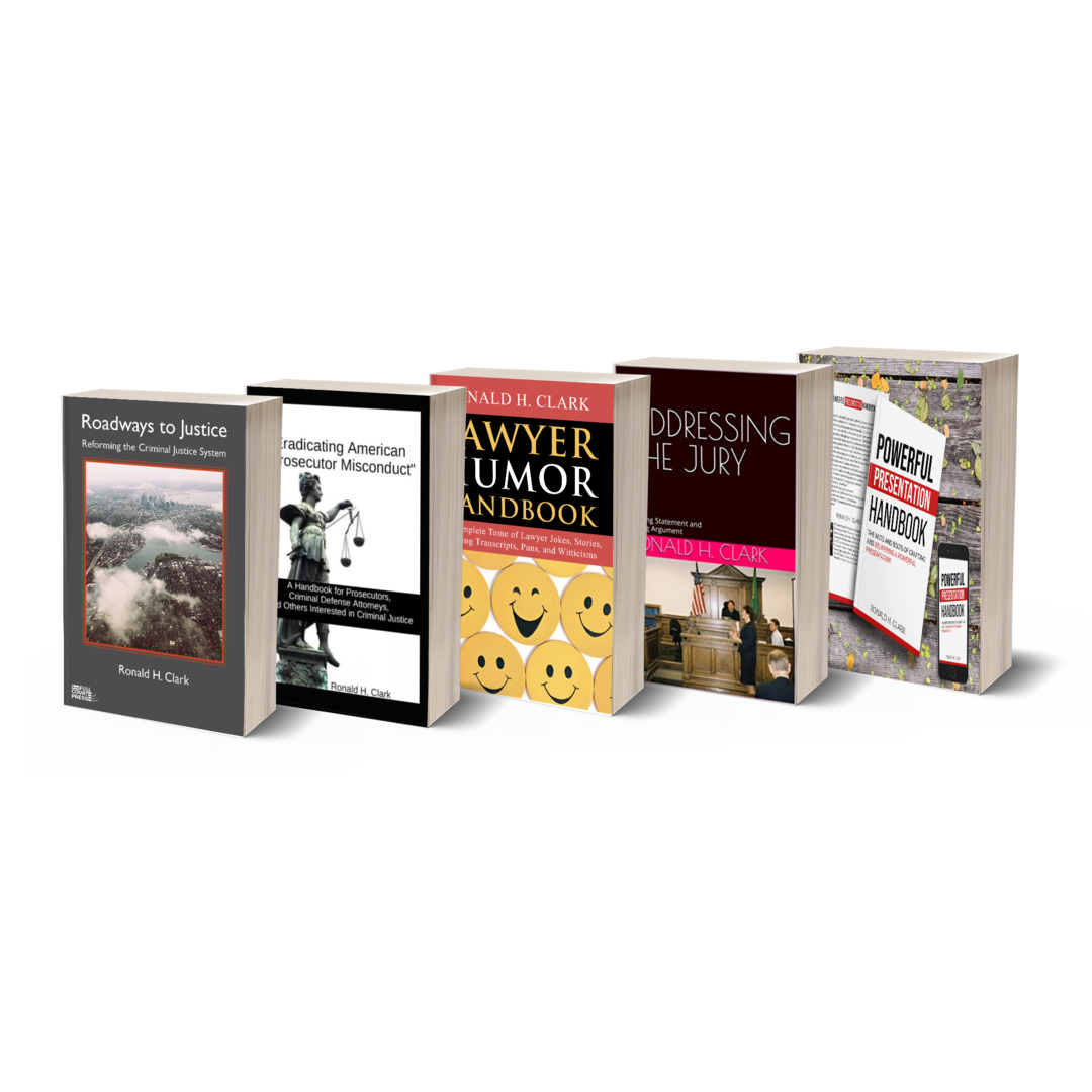 Enjoy a good read - Roadways to Justice, Eradicating "American Prosector Misconduct", Lawyer Humor Handbook, Addressing the Jury and/or Powerful Presentation Handbook - click here amazon.com/stores/author/…