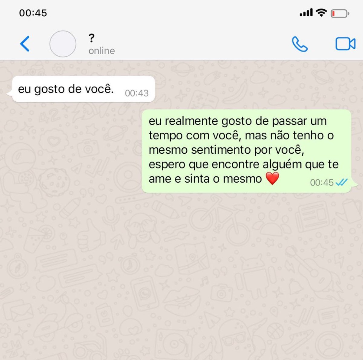 venenzzo's tweet image. ? = te dou um de acordo com a minha opinião