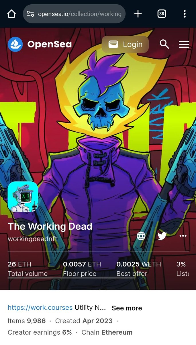 <a href="/greeny_eth/">Greeny Back up</a> #2 

$WORK by the team <a href="/workingdeadnft/">The Working Dead</a> &amp; @work_courses on #Cardano 

- Fully functioning education platform (LMS)
- Multi-chain (<a href="/Cardano_CF/">Cardano Foundation</a>, <a href="/ethereum/">Ethereum</a> &amp; <a href="/solana/">Solana</a>)
- 90 courses and growing
- 1700+ users and growing
- MC < $500K
- > 600 holders 
- Ethereum &amp; Cardano NFT collections