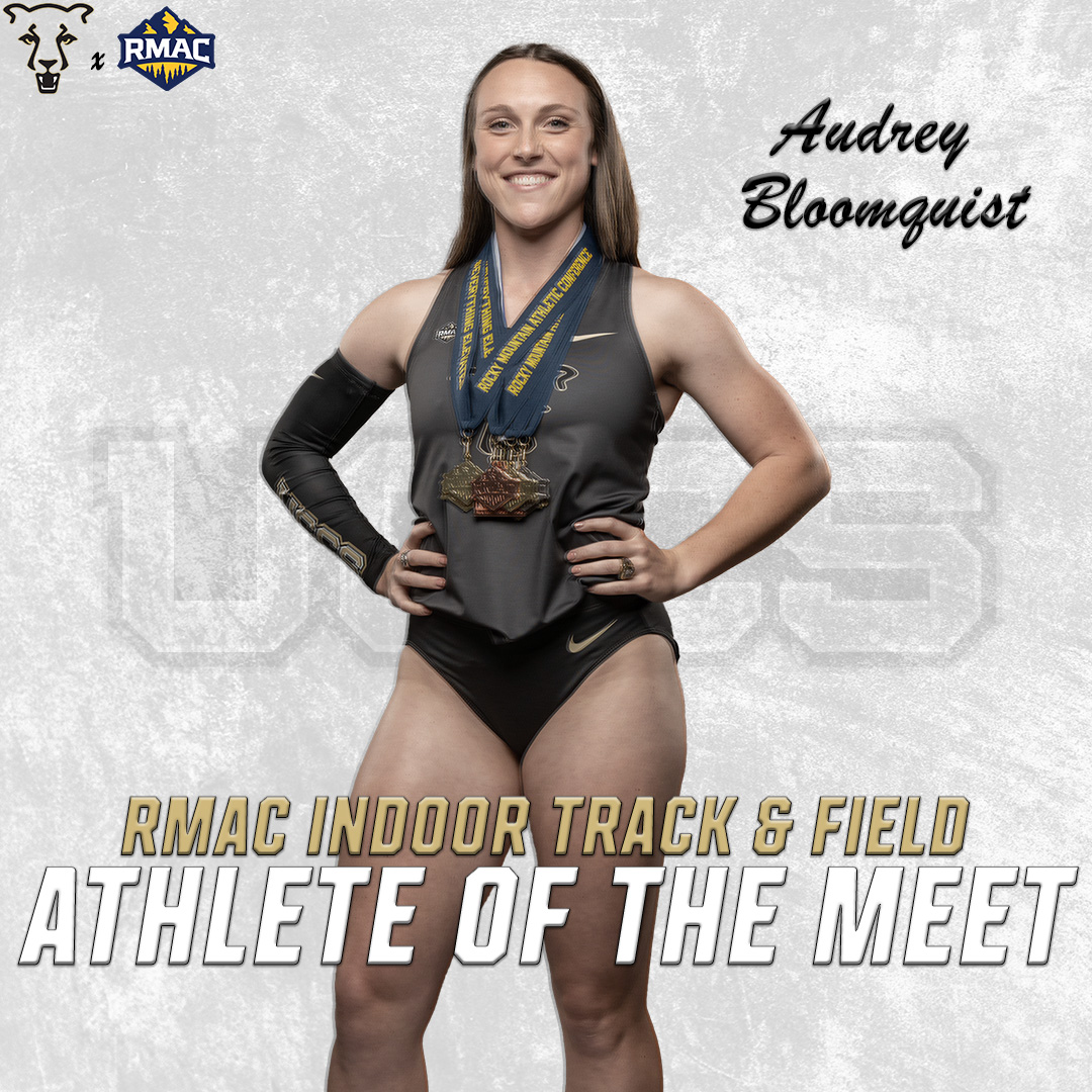UCCS Athletics (@gomountainlions) on Twitter photo For a second consecutive season, <a href="/UCCSTRACK/">UCCS Track & Field</a>'s Audrey Bloomquist has earned RMAC Women's Athlete of the Meet honors after scoring 2️⃣6️⃣ points at this year's indoor conference championship meet! Congrats, Audrey! 👏👏
#GoMountainLions #RMACtf For a second consecutive season, <a href="/UCCSTRACK/">UCCS Track & Field</a>'s Audrey Bloomquist has earned RMAC Women's Athlete of the Meet honors after scoring 2️⃣6️⃣ points at this year's indoor conference championship meet! Congrats, Audrey! 👏👏
#GoMountainLions #RMACtf