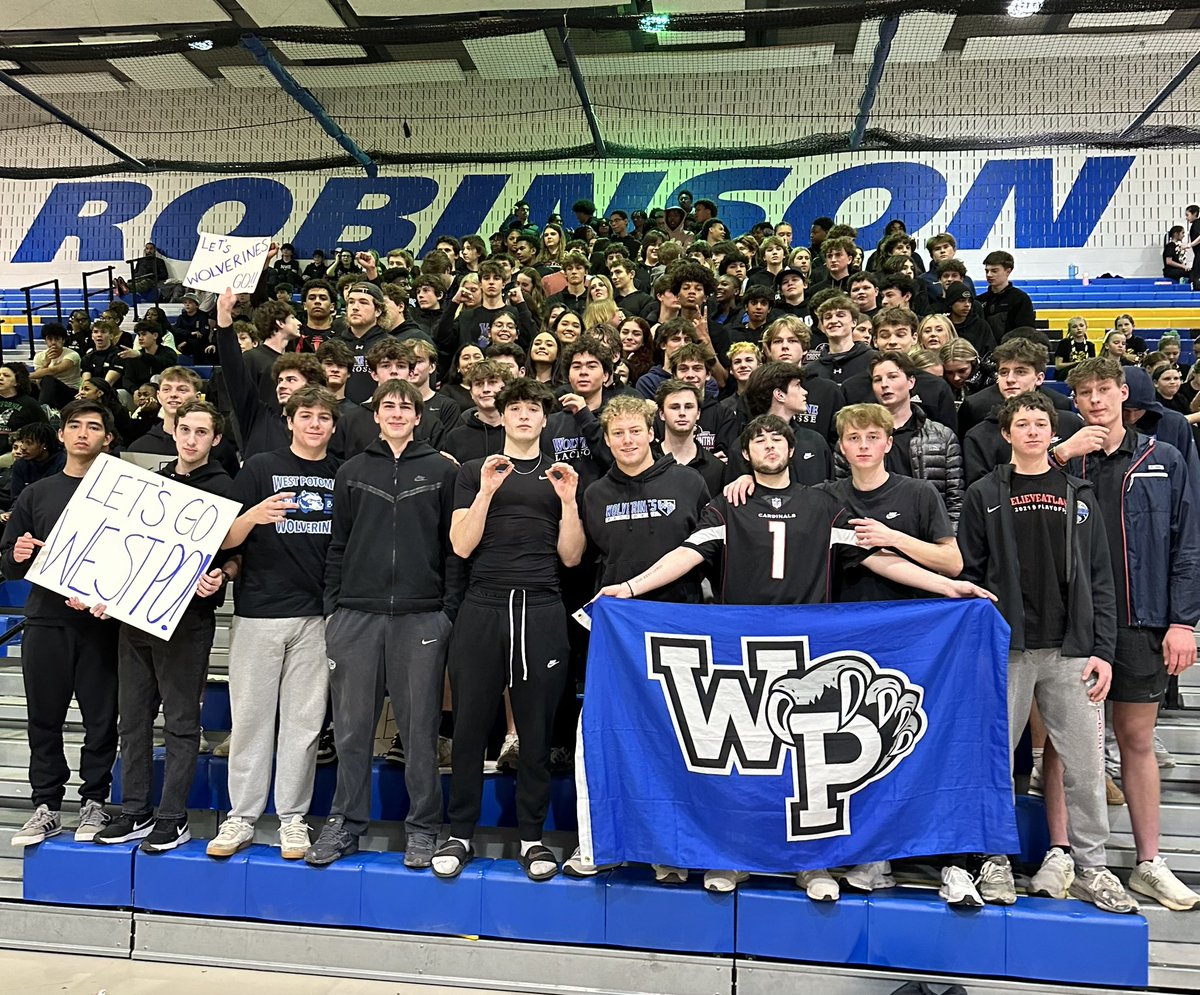 Our hype squad cheering on our <a href="/WestPoHoops/">West Po Basketball</a>   <a href="/RollwithWestPo/">WPStudentActivities</a> 
<a href="/FCPSR3/">FCPS Region 3</a>