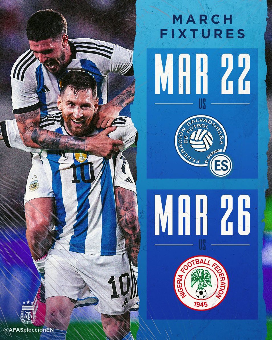 juanfutbol5's tweet photo. Listos para un valioso y nuevo reto al lado de @agmsportinc y socios estratégicos para el desarrollo comercial y de logística en la fecha @fifacom_es de marzo de @AFASeleccionEN en 🇺🇸 vs @fesfut_sv @NGSuperEagles @Concacaf @CONMEBOL @tocityfc @lacoliseum @LFFStadium https://t.co/QIgGNGP6es