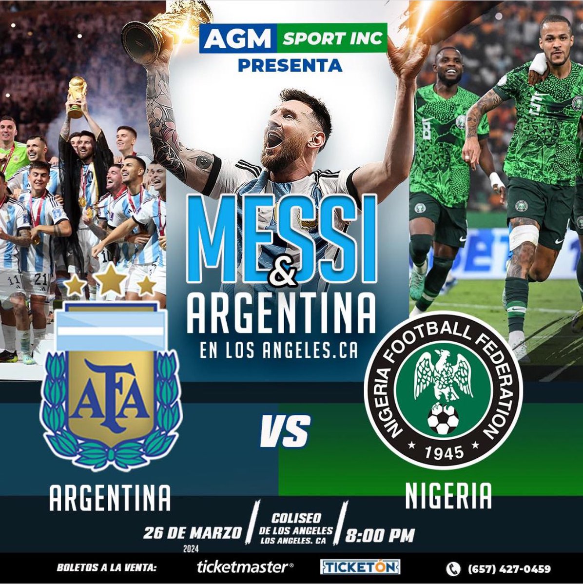 juanfutbol5's tweet photo. Listos para un valioso y nuevo reto al lado de @agmsportinc y socios estratégicos para el desarrollo comercial y de logística en la fecha @fifacom_es de marzo de @AFASeleccionEN en 🇺🇸 vs @fesfut_sv @NGSuperEagles @Concacaf @CONMEBOL @tocityfc @lacoliseum @LFFStadium https://t.co/QIgGNGP6es