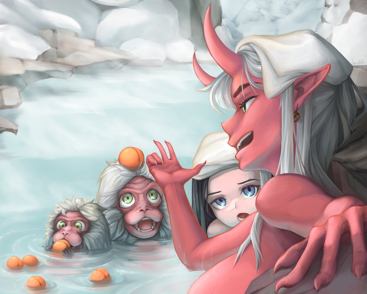 DonFingerC's tweet photo. Oni of Hot Springs

#イラスト #illustration https://t.co/Rj7hqMyywS