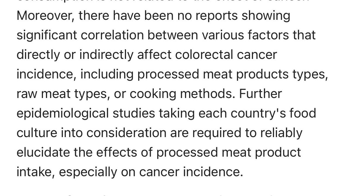 SBakerMD's tweet photo. What happens to cancer risk when your meat is NOT served inside a bun, accompanied by French fries and a Coke? https://t.co/DjDJfhkb13