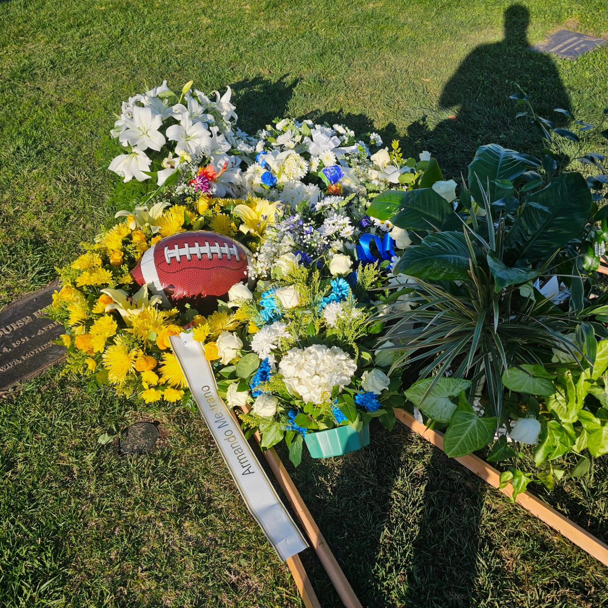 Today was a tough day, but it was good to experience it with many of the Canyon football community. It was good to hear some many stories from Mando's family and friends on the type of young man he was. Rest easy 56.