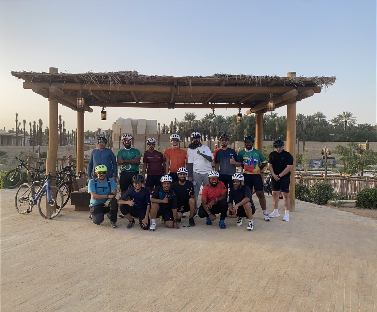 FaizAdel's tweet photo. تمرين أبطال@DarrajatiRiyadh في الدرعية مع الجو الجميل والصحبه الجميله ومروراً بمسارات الدراجات ونشكر @SportsBlvdSA على المسار الجميل . وخلونا نشوفكم جميع كل يوم سبت مع شباب مميزون من أبطال دراجتي الرياض 🚴‍♂️💐 https://t.co/YzNxsgUY5L