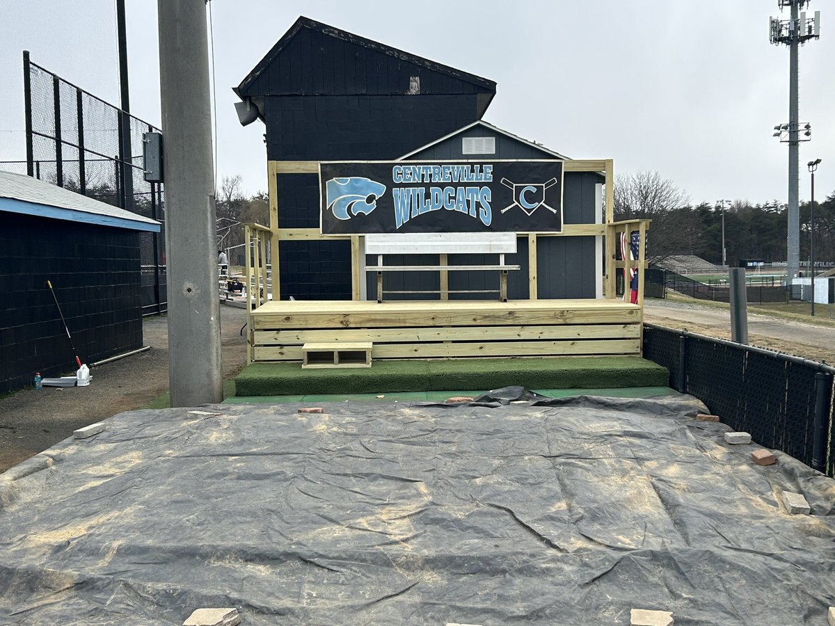cville_bsbl's tweet photo. Thank you to all the parents and volunteers who came out to support the program today and get us in better shape for the next couple of months! Especially, M&amp;J Contracting for building our new bullpen platform. https://t.co/T8N06b0WOX