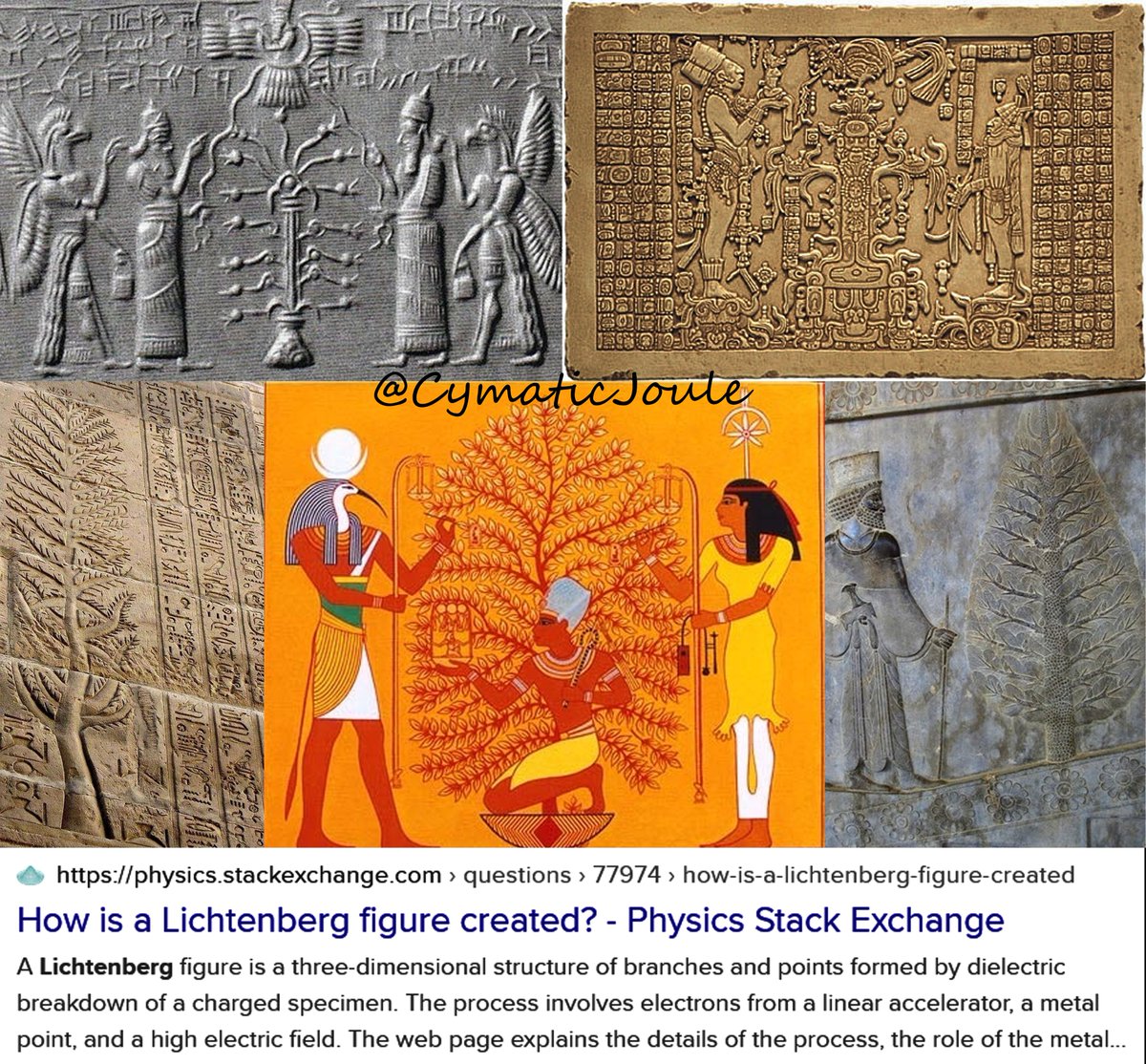 CymaticJoule's tweet photo. Ancients utilized Vortex in the Torus energy. A type of non-electricity plasma ball Tesla coil Lichtenberg lightning longitudinal scalar wave, etc. God centered as vortex flower petals or feathers energizing Swastika beings: centrifugal male on left, centripetal female on right. https://t.co/L627P8c9Pl