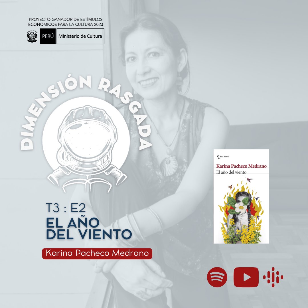 dimension_rasga's tweet photo. 🚀 ¿Qué harías si te encuentras con un familiar que no ves desde los convulsos años del Conflicto Armado Interno en el Perú? 🌼
'El año del viento' (@PlanetaLibrosPE), de #karinapacheco nos narra la búsqueda de Nina de su prima Bárbara.
Ep. aquí 👉 https://t.co/IzVGcG5JA7 https://t.co/CBUXwNnUhJ