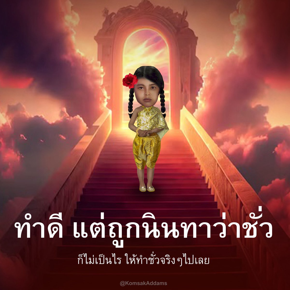 KomsakAddams's tweet photo. สวัสดีวันอาทิตย์ค่ะ https://t.co/cH5VB9Ncls