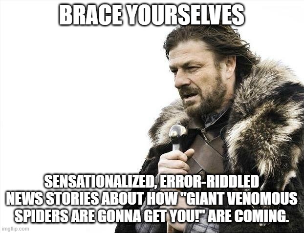 A new Joro spider paper dropped last week, bonus meme: