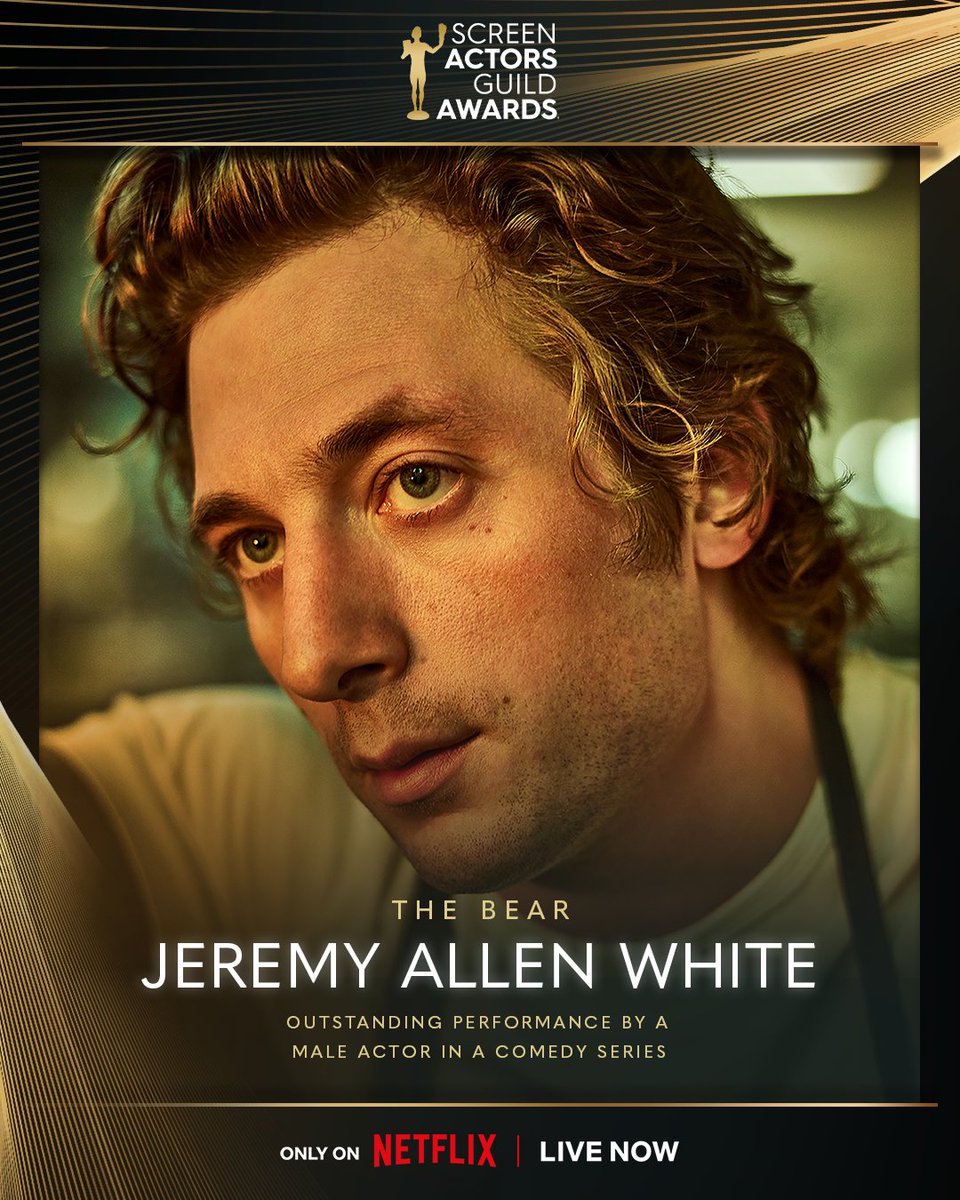 Cousin 🥹 Congrats to Jeremy Allen White 🌟 #sagawards