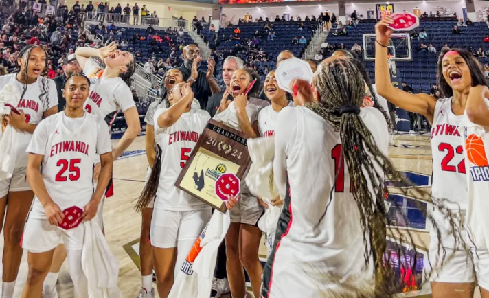 Etiwanda wins Girls CIF-SS Open Division title over Sierra Canyon: Game report, stats, pics >> bit.ly/42UwaBW The Eagles used a 20-6 run in the third quarter to take control en route to a convincing win over Sierra Canyon, 65-44. @Coach_Delus @iamkomaki @EHS__Activities
