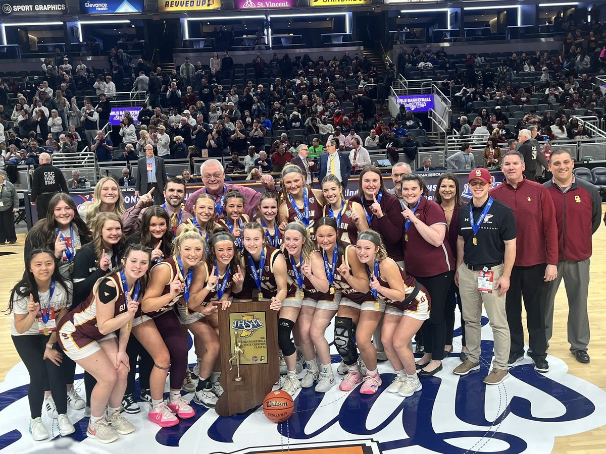 IHSAA1's tweet photo. The Gibson Southern Titans are Class 3A Girls Basketball State Champions! This is their first girls basketball state title in school history! 🏀🏆 @GSTitans1 https://t.co/lLig61d7tG
