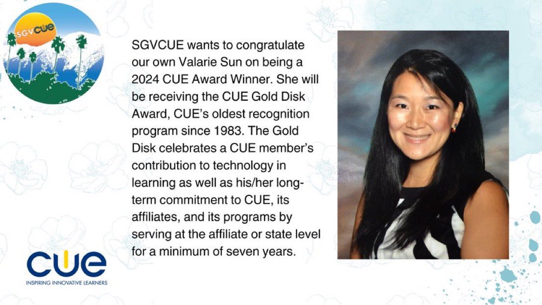 We are proud of you Valerie!!!! @cueinc @SGVCUE @wearecue @SomosCUE @mllevalsunshine