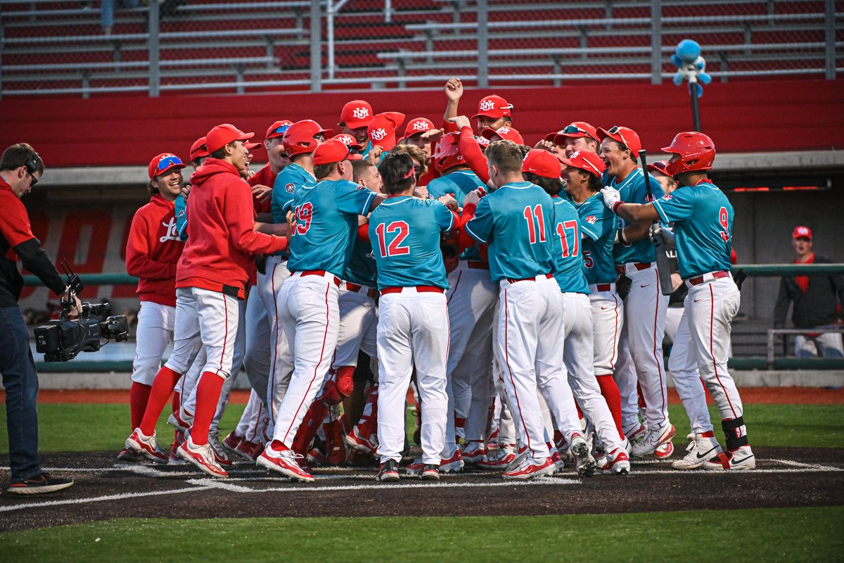 There's worse ways to get your first hit as a true freshman.

#GoLobos