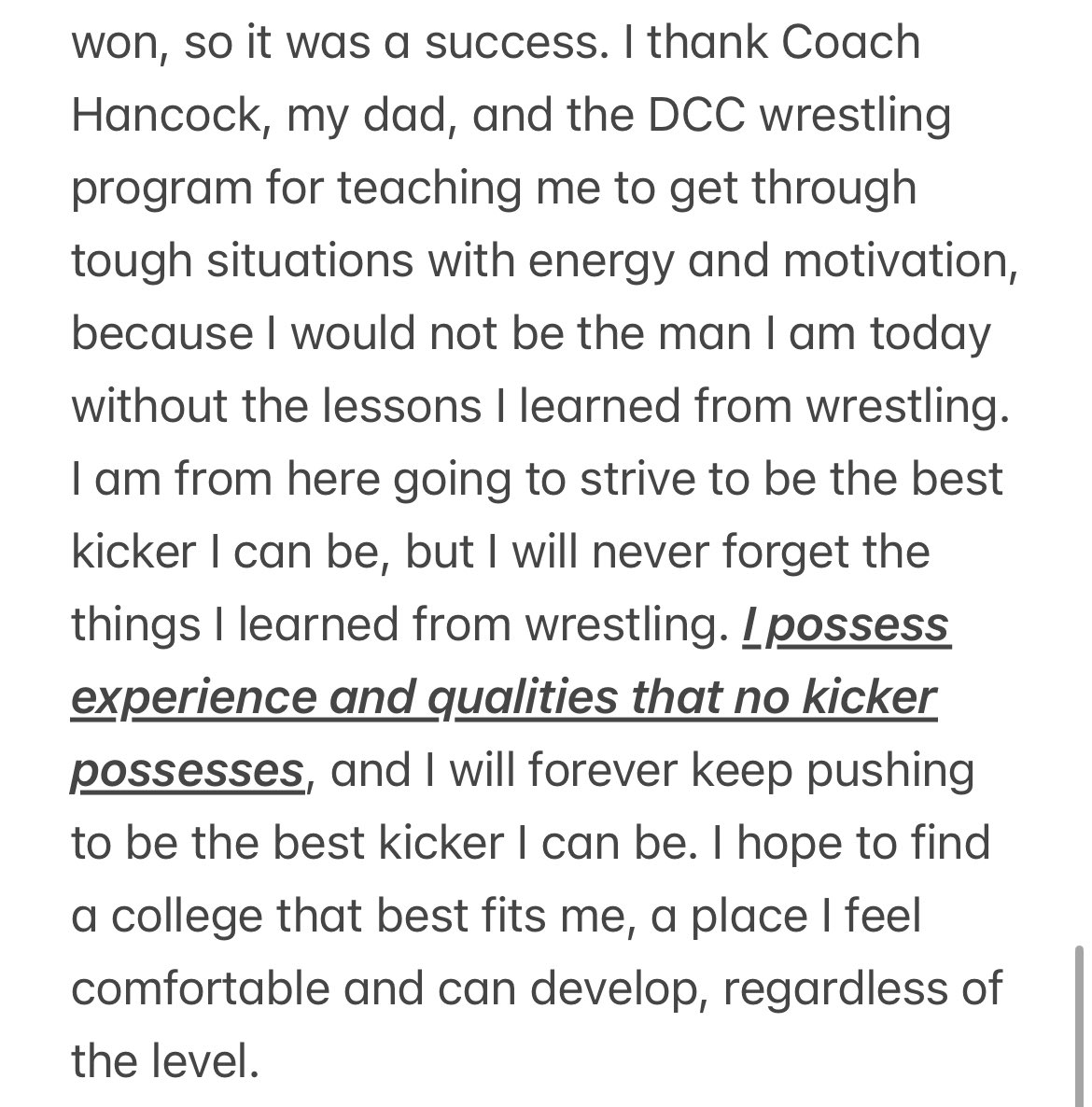 Jake Matigian 2025 (@jakematigian) on Twitter photo My story with wrestling. Forever grateful for <a href="/DCCWrestling/">DCC Wrestling</a>. College coaches please take a minute to read. My story with wrestling. Forever grateful for <a href="/DCCWrestling/">DCC Wrestling</a>. College coaches please take a minute to read.