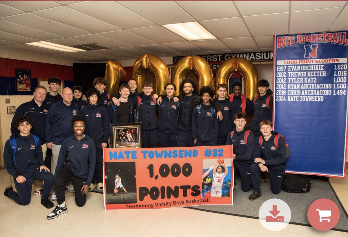 Ntown32's tweet photo. Very proud and blessed to say that I’ve scored 1,000 points in my high school career and being the 6th member of Neshaminy’s 1,000 point club! Very excited for the next chapter 💙🤍 https://t.co/9O97ITwXVm