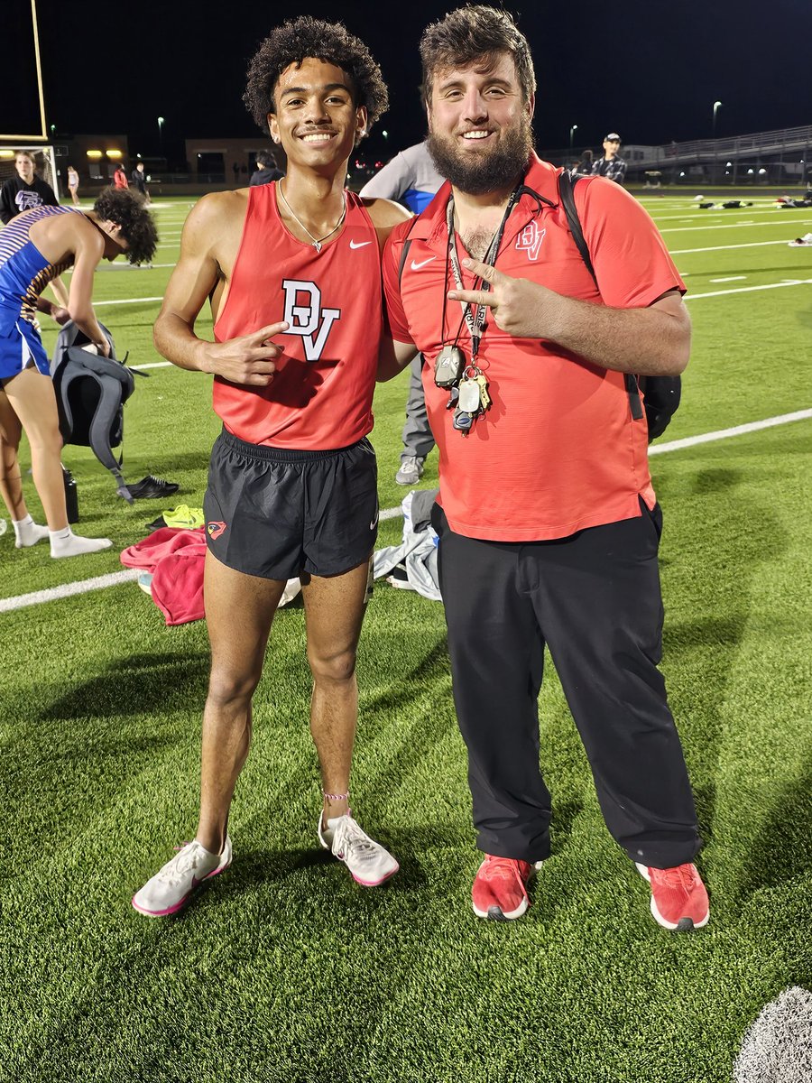 Well, Cardinal Nation, he did it again. James Butler wins the Varsity Boys 1600M Rum with an unofficial official time of 4:20.12.

Great work, James!

<a href="/CoachPatmon/">Todd Patmon</a> 
<a href="/dvisd_athletics/">Del Valle ISD Athletics</a> 
<a href="/delvallexc/">Del Valle XC</a>