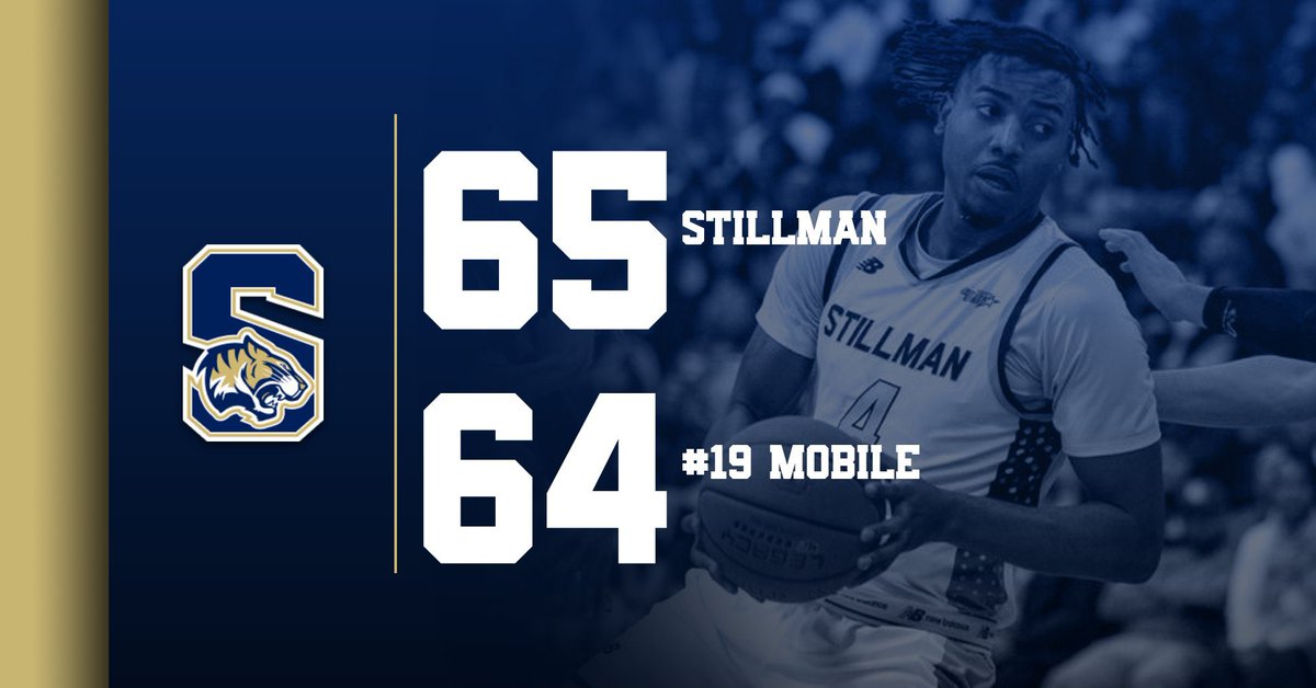 Stillman Tigers Athletics (@gostillman) on Twitter photo πππ'π π½πΌπππππ½πΌππ
<a href="/StillmanCollege/">Stillman College</a> Knocks Off #19 Mobile in Regular Season Finale
π° gostillman.com/news/2024/2/24β¦
NEXT: Tigers are #2 Seed in <a href="/SSACsports/">Southern States</a> Championships and will play Thurs., Feb. 29 at 2:15 p.m. in Montgomery, Ala. πππ'π π½πΌπππππ½πΌππ
<a href="/StillmanCollege/">Stillman College</a> Knocks Off #19 Mobile in Regular Season Finale
π° gostillman.com/news/2024/2/24β¦
NEXT: Tigers are #2 Seed in <a href="/SSACsports/">Southern States</a> Championships and will play Thurs., Feb. 29 at 2:15 p.m. in Montgomery, Ala.